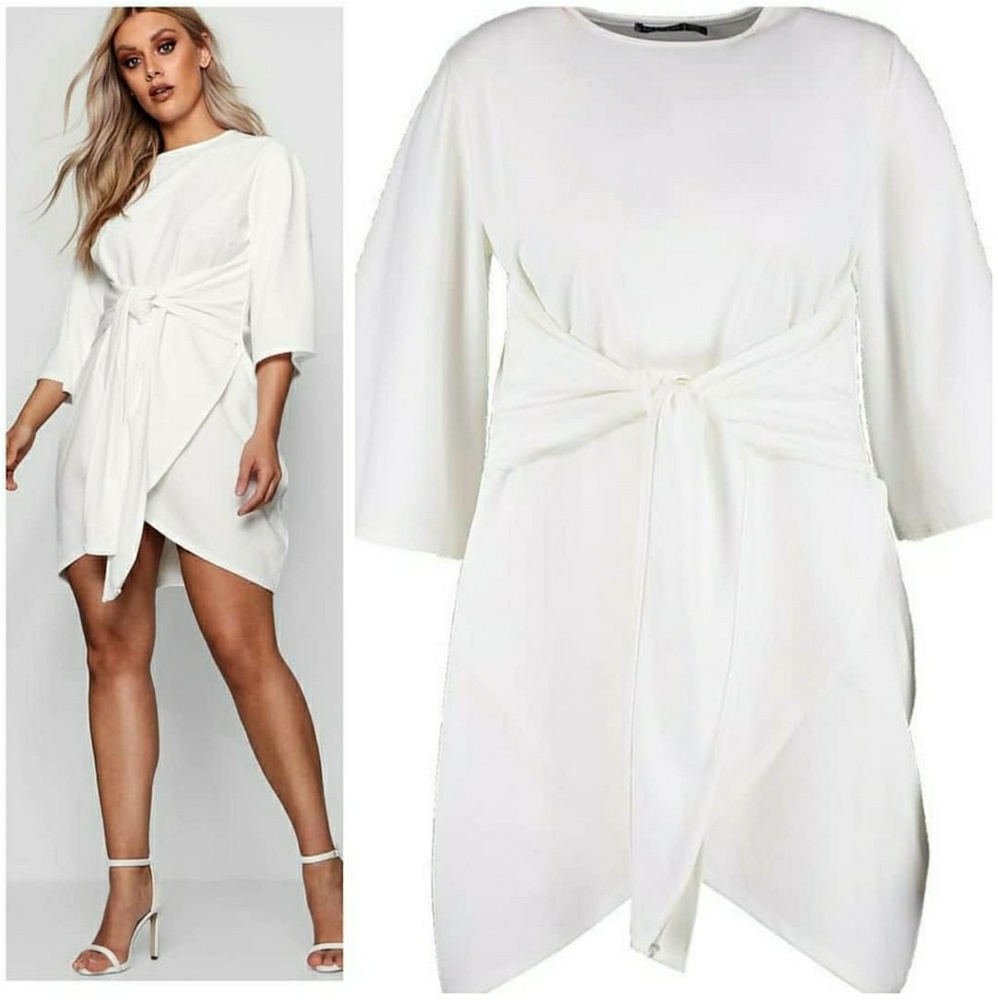 White Kimono Dress